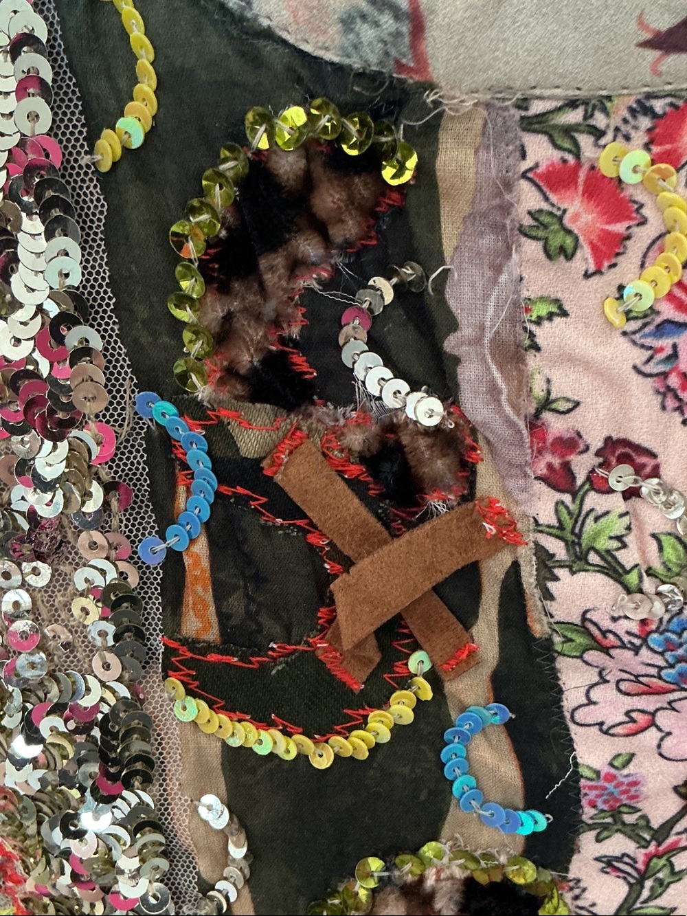 Antica Sartoria Floral Embellished Tunic - Pink Multi - Picture 9 of 11